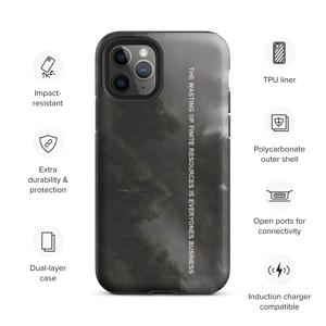 Finite Resources iPhone case