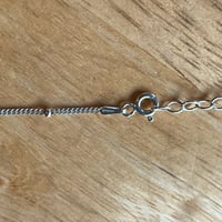 Image 3 of .925 Italian Silver Saber Necklace