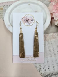 Beige Leopard Print Earrings