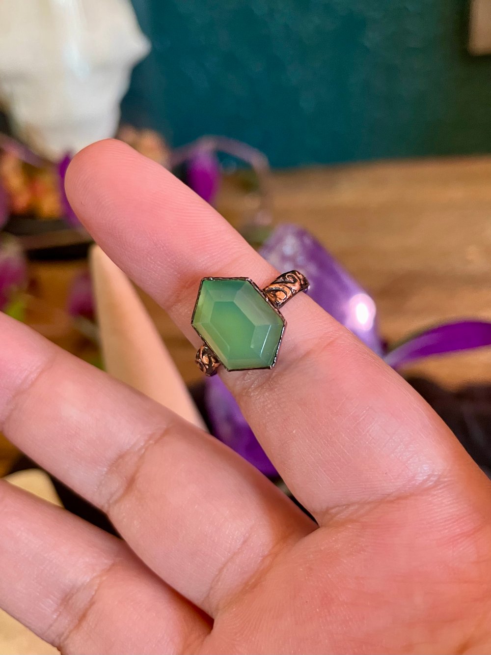 Chrysoprase Ring | Size 5.5