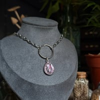 Image 2 of Glass Drop O-ring necklace 
