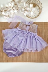 Image 3 of Sitter girls set April | age 9-12 months | lilac | cake smash