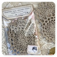 Image 3 of Vintage style Coffee Beige doily trim 8 cm wide 
