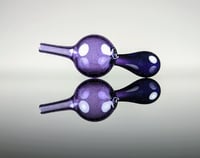 Image 1 of Transparent Gold Purple 25mm Bubble Cap