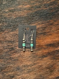 Image 2 of 5mm Sterling Silver- Turquoise Drops