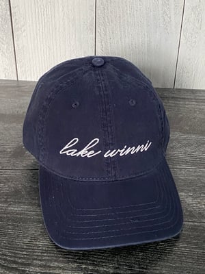 Image of Lake Winni Dad hat - Navy