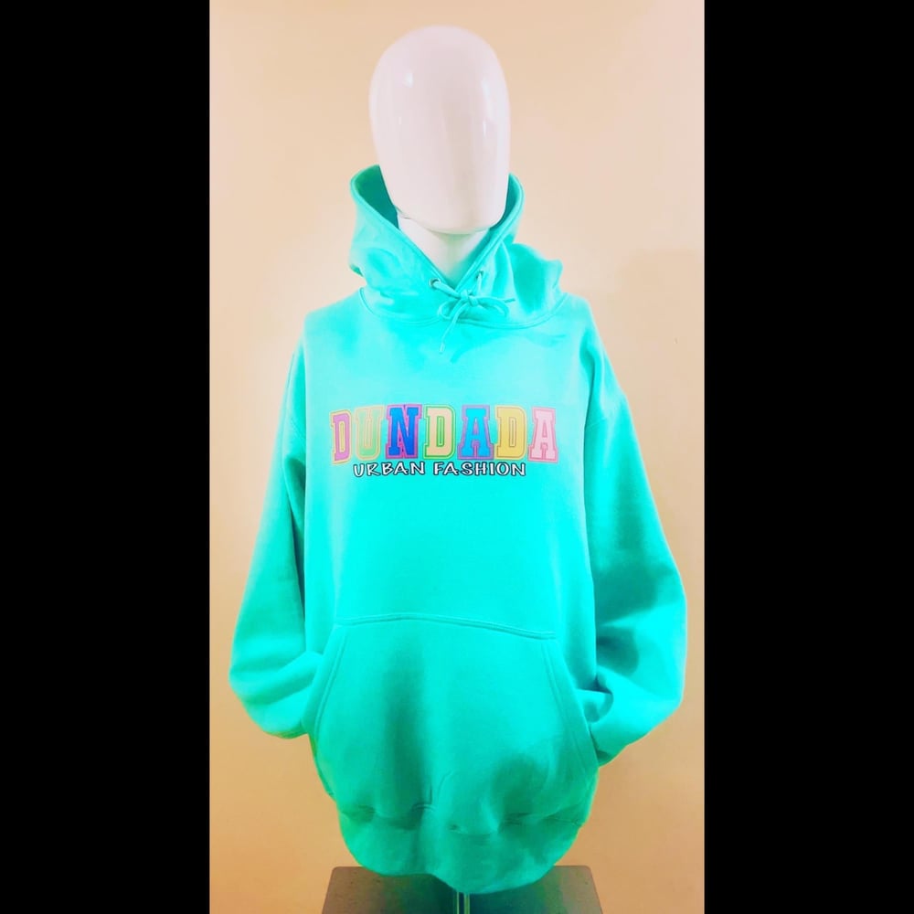 Turquoise pullover hoodie