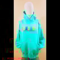 Image 3 of Turquoise pullover hoodie
