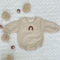 Nude rainbow sweater onesie 