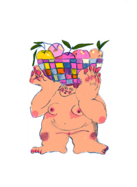 Image 2 of Fruit Basket A3 Print