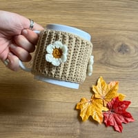 Image 4 of Crochet Daisy mug cosy - various colours