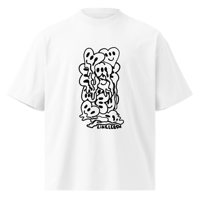 Image 1 of Melting - Unisex organic oversized high neck t-shirt