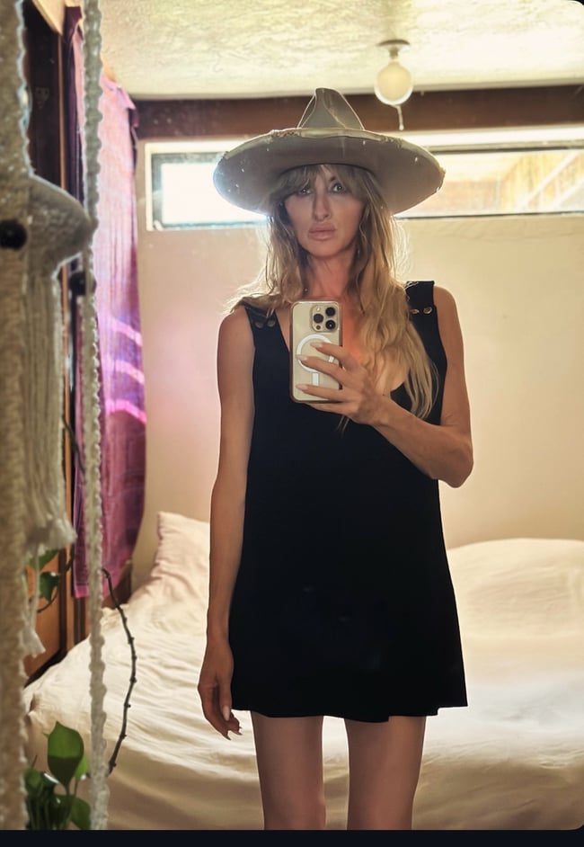 late 60s suede leather mini dress