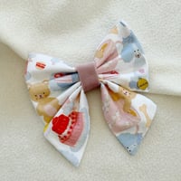 Image 1 of TEDDY TEA PAWTY SAILOR BOW