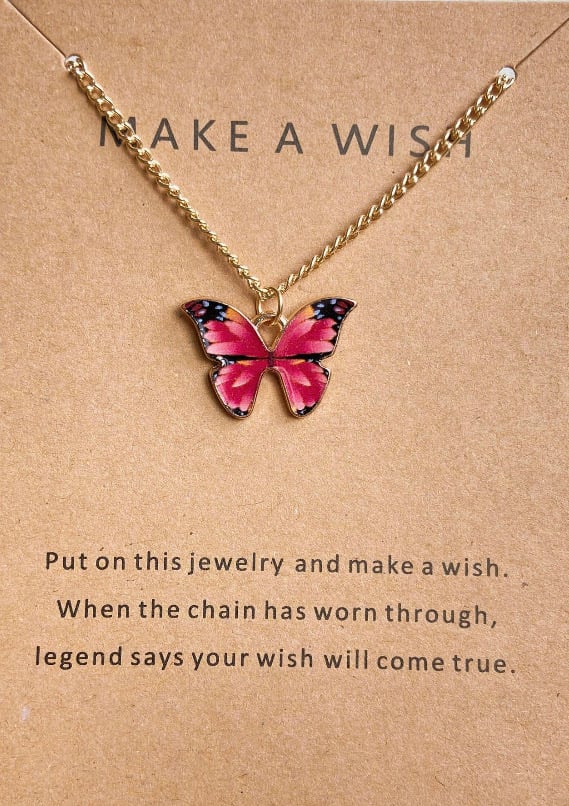 Make a Wish Butterfly Necklace 