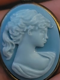 Image 4 of Vinatge Blue Cameo | Pendant