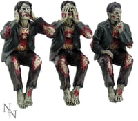 Image 2 of See No, Hear No Speak No Evil Zombies 10cm