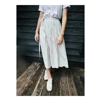 Image 1 of Pleated Wrap Skirt Pink/Green