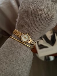 Image 3 of Beautiful Elgin Diamond Mother of Pearl Dial Watch 