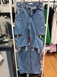 Image 1 of Zara denim cut pants 