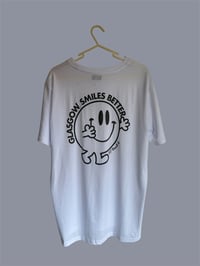 Image 2 of White and graphite smiles tee 