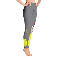 Image 3 of Gray and Yellow Legging 12
