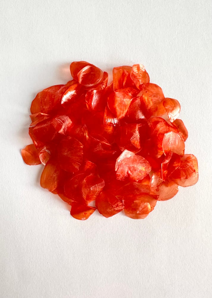 Image of Dyed fish scales - Dark Orange