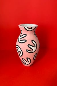 Image 2 of Tall pink vase