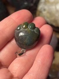 Ocean jasper bear pendant 