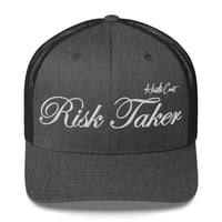 Image 5 of Risk Taker Embroidered Trucker Cap with mesh back