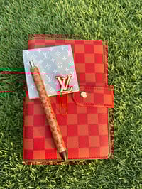 Image 1 of CHECKERED BUNDLE RED & GOLD