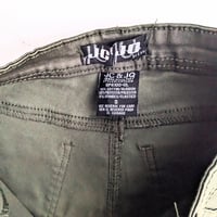 Image 5 of Women’s JC & JQ Green Shimmery Coated Skinny Jeans