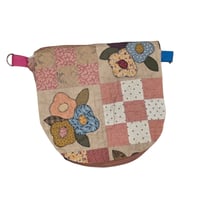 Image 1 of Flower Egg Denim Satchel