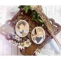 Image 1 of Evie and Rick O'Connell "The Mummy" Pins