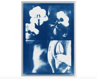 Image 3 of FOUR FLOWERS (CYANOTYPE)