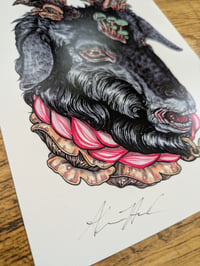 Image 2 of Fungi Goat A5 Print