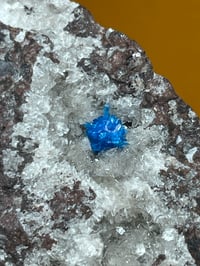 Image 4 of Large Cavansite On Matrix Specimen | India #2841