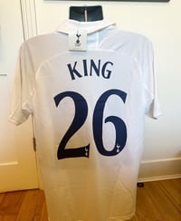 Image 3 of NEW Tottenham “KING 26” 2011/12 Home Cup Shirt + UEL patches (M) 