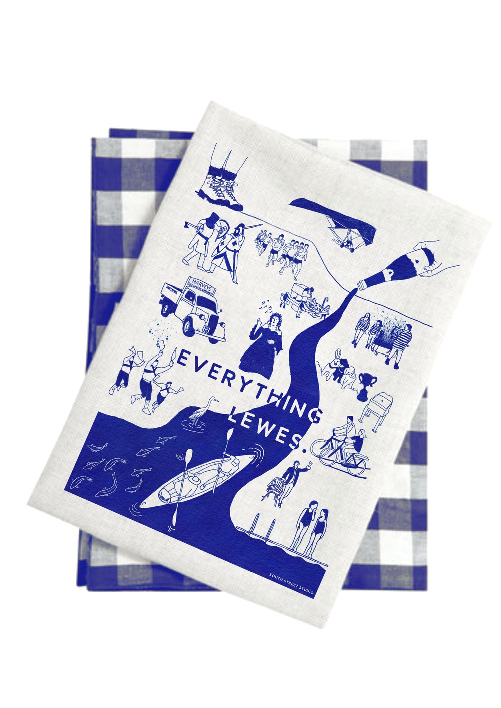 Everything Lewes Tea Towel 