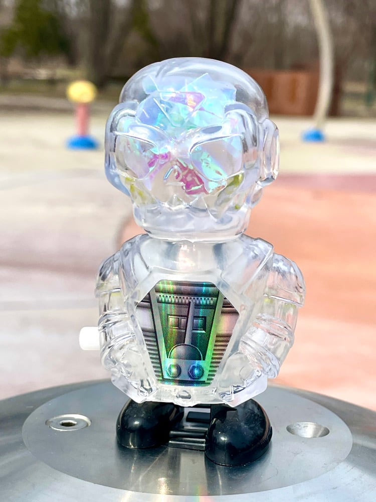 Image of 1/1 Chibinaut Sofubi Wind-Up Walker Clear