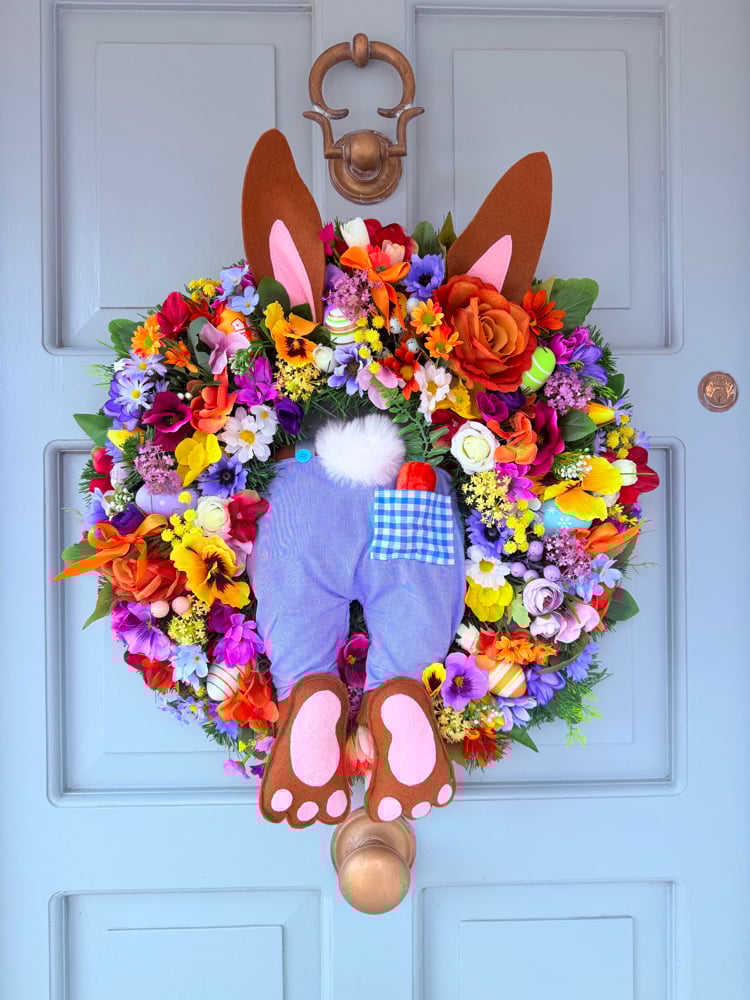 Image of 55cm Bunny Wreath - Peter Rabbit 