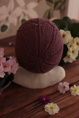 Image of Bonnet Bluebell - Dusty Plum - Size 6-12 Months 