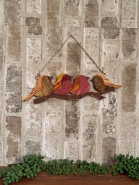 Image 1 of Multi-Wooden Bird Decor