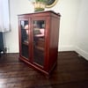 Edwardian mahogany glass case