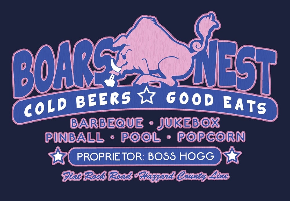 Image of Boars Nest Dukes of Hazzard T Shirt