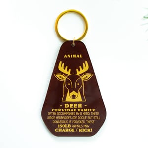 Deer Track Keychain