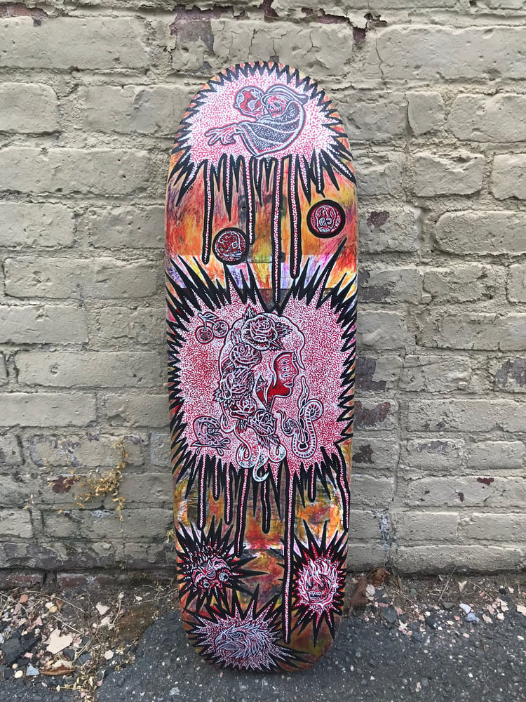 Image of ELECTRIFY HAND PAINTED SKATE DECK