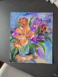 Image 4 of "Tulips in a Vase" Original