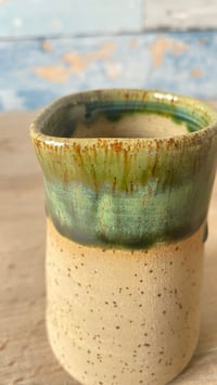 Image 3 of Green glaze pourer.