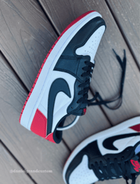 Image 1 of AJ1 Black toe 85 OG large swoosh treatment 